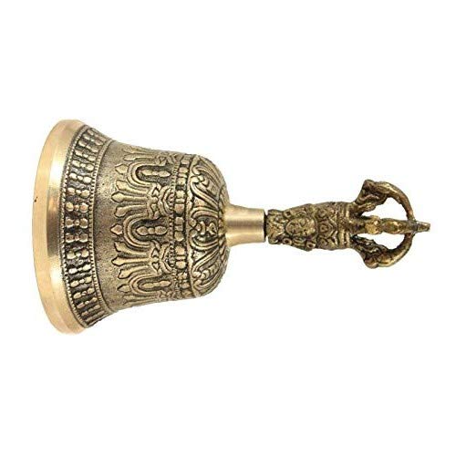 Self Healing Meditation Prayer and Yoga Metal Brass Bell Buddhist Decor Religious Gift