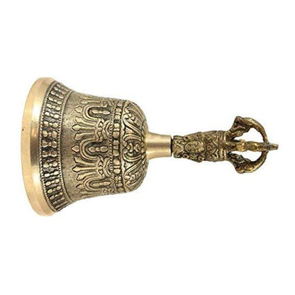Self Healing Meditation Prayer and Yoga Metal Brass Bell Buddhist Decor Religious Gift