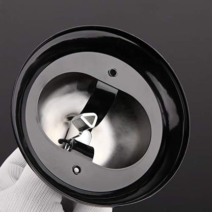 HeeYaa Call Bell 2 Packs 3.3 Inch Diameter with Metal Anti-Rust Construction, Desk Bell for Hotels, Schools, Restaurants, Reception Areas, Hospitals, Warehouses(Silver)