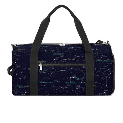 Starry Sky Constellation Large Capacity Portable Fitness Bag, Easy to Carry - color: Starry Sky Constellation