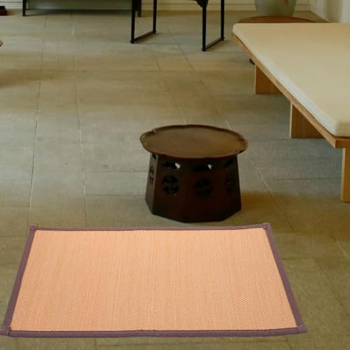 Beavorty Woven Seat Cushion 15.74X11.81X0.19In Bamboo Meditation Floor Cushion Summer Cooling for Home Office Yoga Seating - color: As Shown 2