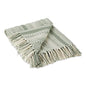 DII Braided Striped Decorative Throw Blanket, 50x60, Artichoke - color: Artichoke