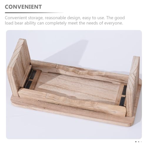 Outanaya Meditation Kneel Sit Stool Wooden Meditation Bench for Home Temple Relaxation Non-Slip Design for Comfortable Sitting and Improved Circulation