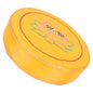 Beavorty Floor Cushion Round Sitting Pillow Buckwheat Bolster Thick Yellow Floral Yoga Cushion for Zen and Worship Kneeling Mat Home Sitting Pad