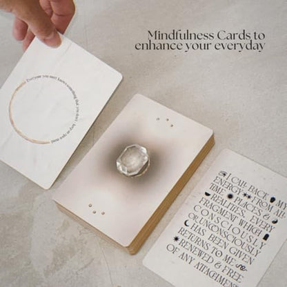 Reflection Mindful Ritual Cards | Mindset & Affirmation Deck, Daily Quotes, Meditation, Self Awareness | 50 Cards, Spiritual Gift