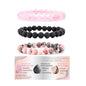 4mm 6mm 8mm Healing Crystal Bracelets for Women Men Natural Stone Beaded Stretch Bracelet Handmade Gemstone Reiki Spiritual Jewelry Gifts - color: Rose Quartz+Lava+Pink Zebra-Stress Relief, size: 8mm