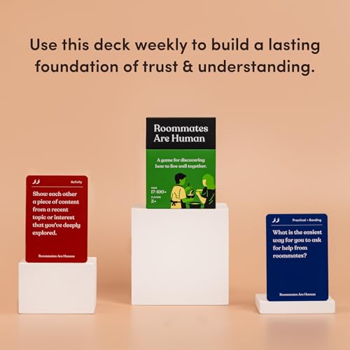Roommates are Human | 140 Conversation Cards to Help You Get to Know Your Roommates | A Card Game for Discovering How to Live Well Together | Relationship Card Game for 2+ Players - style: Roommates Are Human