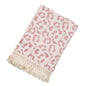 vctops Muslin Baby Blanket with Tassels 100% Cotton Leopard Print Swaddle Blankets 39"x47" Lightweight Soft Breathable Gauze Blanket for Sleeping (Pink A,39"x47") - color: Pink a, size: Baby(39"x47")