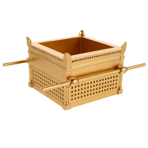PRETYZOOM Resin Golden Altar: Religious Table Centerpiece Decor - Spiritual Altar Ornament - Prayer Memorial Gift - for Parties and Commemorative Celebrations - size: 13.00X9.50X7.00CM