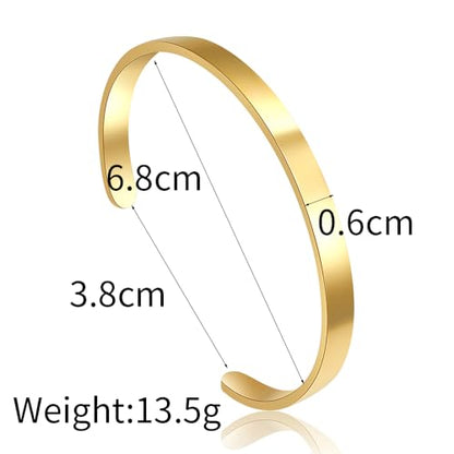 Gold Bangle for Women - 18K Gold Plated Stainless Steel Love Friendship Crystal Bracelets with Cubic Zirconia - color: RR-SILVER