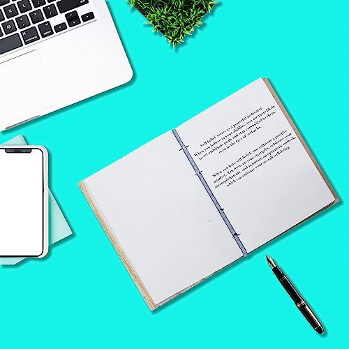 VIMOKSHA Hardcover Blank Journal Notebook 7x5 – Unlined Sketchbook & Writing Diary with 180 Thick Plain Pages, Ideal For Traveling & Gifting, Artists, Students, Men & Women - Peacock Design