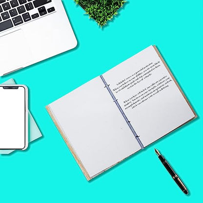 VIMOKSHA Hardcover Blank Journal Notebook 7x5 – Unlined Sketchbook & Writing Diary with 180 Thick Plain Pages, Ideal For Traveling & Gifting, Artists, Students, Men & Women - Peacock Design