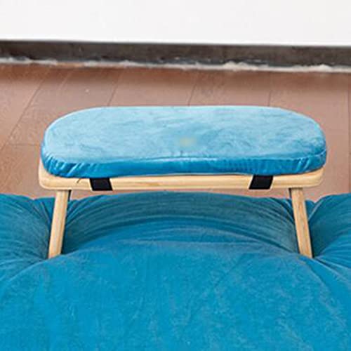 Meditation Stool, Wooden Kneeling Stool with Locking Hinge, Ergonomic Meditation Bench, Collapsible Meditation Stool, Kneeling seat on The Floor/Blue / 43 * 20 * 17cm - color: Blue
