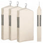Aliceset 3 Pack Cotton Garment Storage Bag for Hanging Clothes 24 x 32 Inch Breathable Garment Cover Canvas Suit Bags for Closet Storage Short Dresses Suits Gowns - size: 24 x 32 Inch