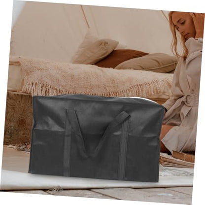 VALICLUD Large Capacity Moving Bag Travel Duffle Luggage Bag for Storage Quilt Holder Non-woven Fabric Zipper