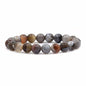 Justinstones Gem Semi Precious Gemstone 10mm Round Beads Stretch Bracelet 7 Inch Unisex - color: Botswana Agate