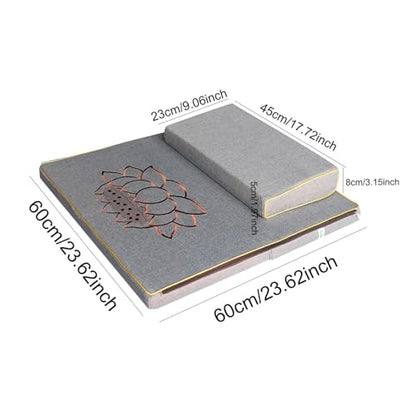 Vaveren Meditation Floor Pillow Creative Zen Pad Floor Mat for Home Bedroom Yoga
