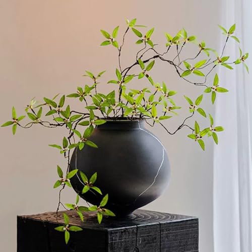 Melorca&Guilla Artificial Plants,4PCS 43.3" Green Faux Branches for Vase,Faux Greenery Stems Vase Branches Fake Plants Artificial Branches for Shop Garden Office Home Décor (4, Myrtus communis) - color: Myrtus Communis