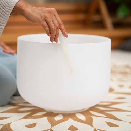 Meinl Sonic Energy Crystal Singing Bowl 3-pc Set with Mallets, High-purity Quartz — for Meditation, ASMR, Sound Therapy, Yoga - size: 10"/12"14", style: G4, E4, C4