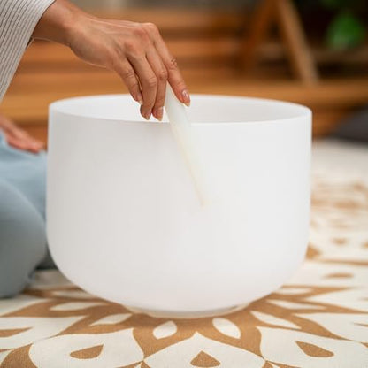 Meinl Sonic Energy Crystal Singing Bowl 3-pc Set with Mallets, High-purity Quartz — for Meditation, ASMR, Sound Therapy, Yoga - size: 10"/12"14", style: G4, E4, C4