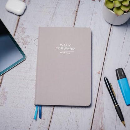 The Walk Forward Journal – (Gray) A 60-Day Daily Journal for Spiritual, Emotional, and Personal Growth – Reflection, Mindfulness & Inspiration – Daily Affirmations and Goal-Setting – Undated Life Planner for Women & Men - color: Gray
