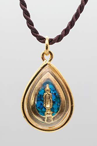 Artschatz Weekday Birthday Buddha Golden Colorful Thai Pendant, Amulet, Necklace, Charm, Sunday, Monday, Tuesday, Wednesday, Thursday, Friday, Saturday - style: Friday - Phra Ram Pueng “Contemplation”
