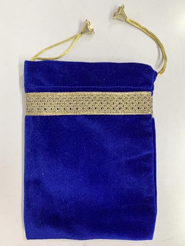 SMMS Spiritual Velvet Table Cloth Altar Tarot Spread (Blue, Medium- 61cm*61cm/ 24inch*24inch) - color: Blue, size: Medium- 61cm*61cm/ 24inch*24inch