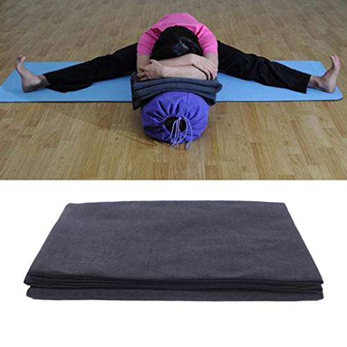 Non-Slip Warm Meditation Towel with Synthetic Wool Mat – Red