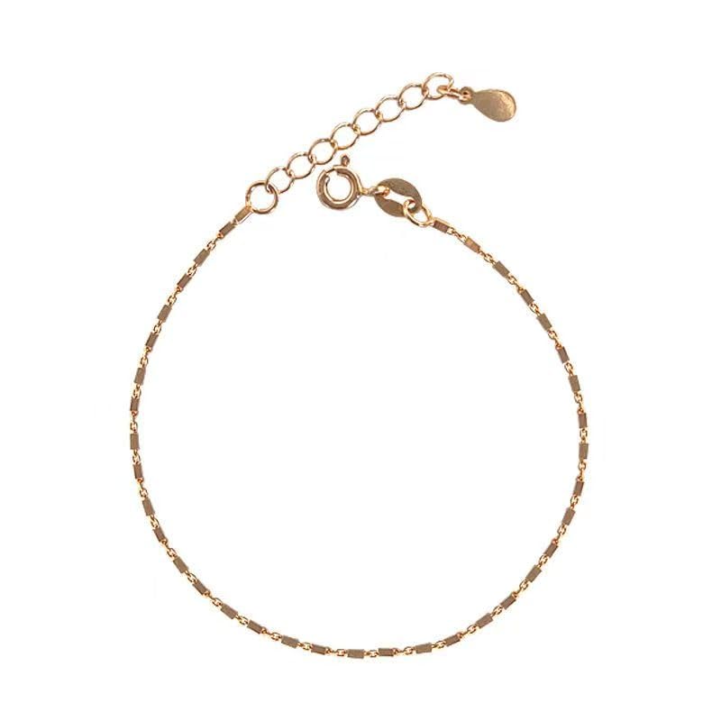 Bracelets Anklet for Women Dainty 14k Gold/Sliver Plated Layered Bracelets Cross Link Bracelets Delicate Pearl Box Bracelets Cubic Zirconia Lightweight Chain Bracelet Minimalist Jewelry Gift