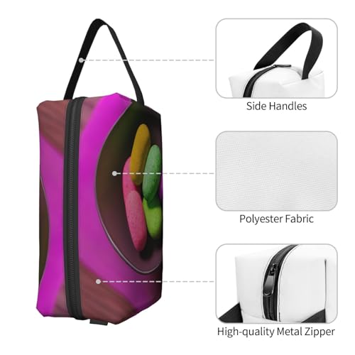 Yoga Meditation Cosmetic Bags For Women Small Makeup Bag For Purse Makeup Pouch Travel Makeup Bag With Zipper