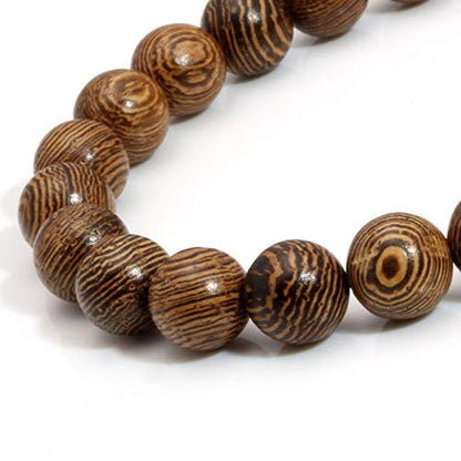 Wooden Bracelet for Women Men Mala Natural Beads for Prayer Energy Healing Cuff Wristband