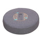Round Meditation Cushion Mat Set with Washable Cotton Linen Cover, Larger Yoga Mat Bolster Floor Pillows Seating for Adults Meditation Accessories grey-40cm