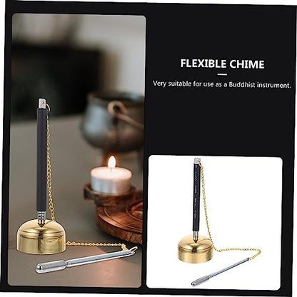 Wakauto Telescopic Buddhist Handbell Instrument for Meditation and Temple Rituals Lightweight Portable Chime for Prayer and Dharma Ceremonies Easy to Use Buddhist Supply Gift