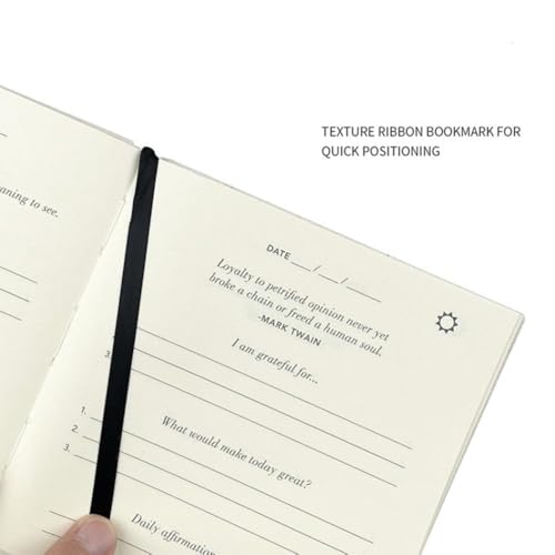The Gratitude Journal,Self-discipline Noteboo,kMore Happiness, Positivity, Affirmation, Productivity, Mindfulness & Self Care - Compact Punching Schedule Plan Gift For Loved Ones Personal Growth