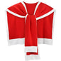 Sweater Shawl Wraps for Women Fashion Knitted Shoulder Shawls Ponchos Travel Casual Sweaters Scarf Cape Wraps - color: 05 Red/White Edge