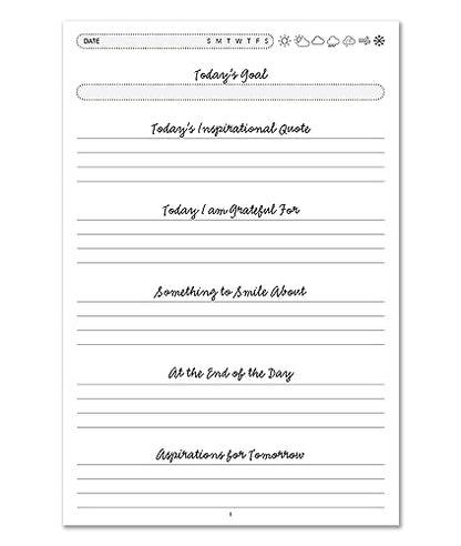 BookFactory Just a Minute Gratitude Journal/A Minute A Day Diary/Mindfulness Log Book - 100 Pages, Soft Touch Laminate Hardbound, 6'' x 9'' (Made in USA) - style: Minute Laminate Hardbound