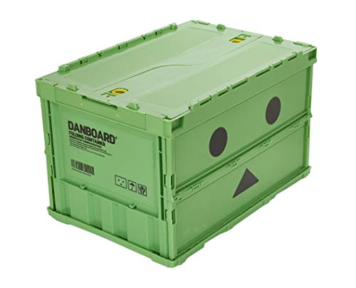 Trusco Nakayama (TRUSCO) TRC50BADNBGN Thin Folding Container with Lock Lid, Green Storage Case, Storage Box - color: (f) Green, style: Locking lid included