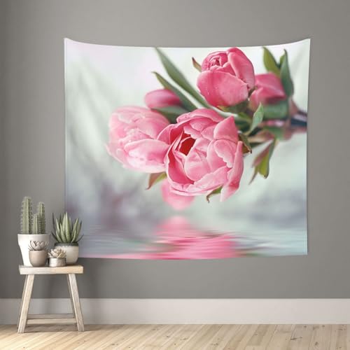 acvKGHW outdoor Pretty Floral Printed Indoor Decorative Wall Tapestry 60x51in - Soft Polyester Decorative Blanket for Home & Dorm Decor - color: Outdoor Pretty Floral