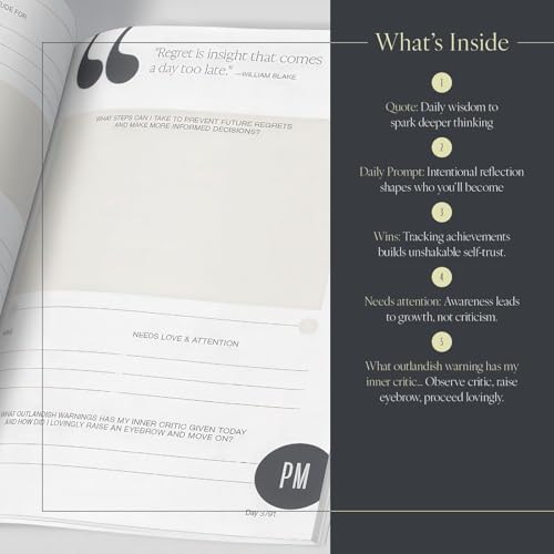 90 Days Goal Mastery Journal – A Guided Goal Planner for Habit Tracking - Goals Journal for Personal Growth, Mindfulness & Transformation with Self Care Prompts, Daily Reflection & Gratitude Practice to Achieve Your Vision - color: Charcoal