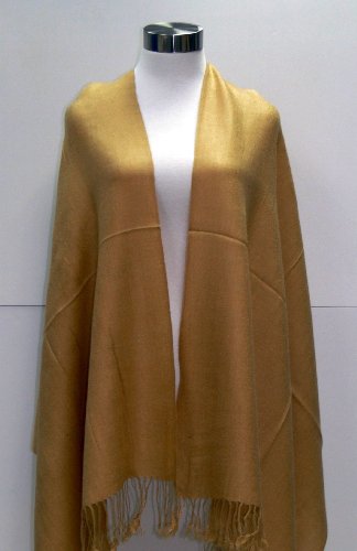Tapp Collections™ Premium Pashmina Shawl Wrap Scarf - color: Honey Beige