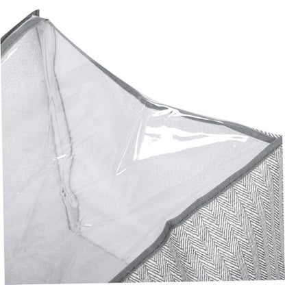 ABOOFAN Clothes Storage Bag Zipper Large Storage Bag for Wardrobe Closet Organizer Non-woven Foldable