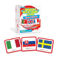 Menique Flags of Europe Memory Matching Game – 100 Cards (50 Pairs) with Flag, Country & Capital – Educational Geography Game for Kids and Adults - style: Flags of Europe