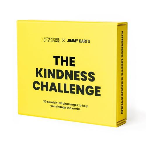 The Kindness Challenge – 30 Scratch-Off Acts of Kindness Cards | Fun & Meaningful Game for Families, Friends & Groups | Icebreaker & Team-Building Activity | Inspired by Jimmy Darts - style: Cards