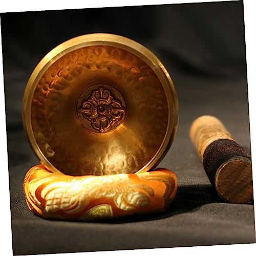 SUPVOX 1 Set Handmade Meditation Sound Bowl Set with Silk Box for Yoga and Home Use Complete Accessories for Healing and Mindfulness Practices Portable Bowl Kit