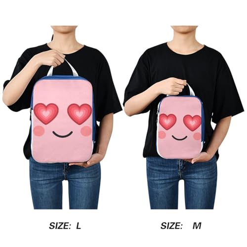 Reusable 3 Piecing Packing Travel Bag Polyester Closet Organizer Bag, Heart Eyes Love Look (3 Set) - color: Heart Eyes Love Look