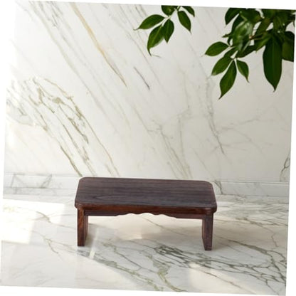 Hemoton Stool Seat Cushion Zen Meditation Bench Kneel Sit Stool for Home Yoga and Meditation