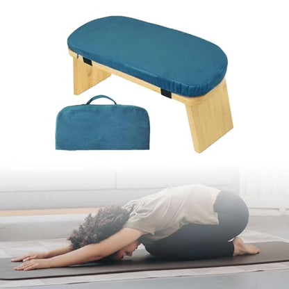 Meditation Bench Meditation Stool Men Women Bamboo Sturdy Low Seat Prayer Bench Comfortable Sitting Bench Kneeling Stool