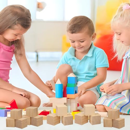 52 PCS Premium 2 Inch Wooden Cubes, Natural Pine Wood Cubes for Crafts, Wood Blocks Ready for Artistic DIY Projects-Unleash Creativity with Blank Wood Blocks - size: 52 PCS 2 Inch