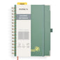 POPRUN Graph Spiral Journal Notebook - A5, 141 Pages Grid Notebooks for Women Men, 120 GSM Hardcover Graphing Journals for Work, School, Engineering & Graphing, 5.75'' x 8.25'', Midnight Green - color: Midnight Green, style: Grid
