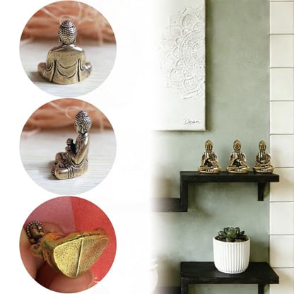 6 Pcs Mini Buddha Figures，Small Buddha Statue